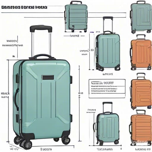 valize dimensiuni bagaj de avion de diferite marimi si greutate