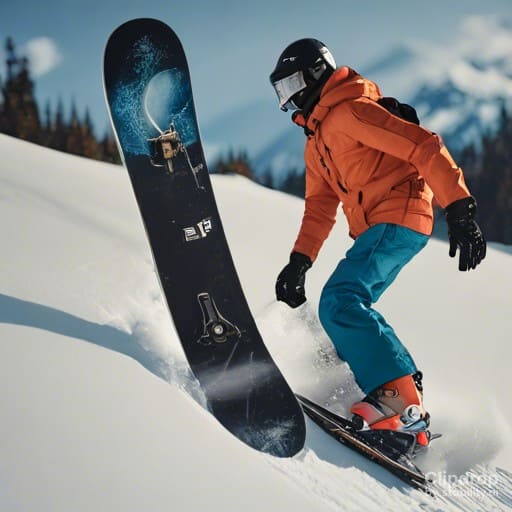 om pe placa de snowboard, in echipament de snowboard