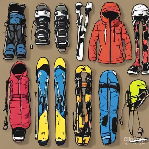 echipament schiuri, incaltaminte si imbracaminte ski